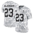 Punc NO.Saints #23 Julian Blackmon Player Arctic Camo Salute To Service Limited Game Stitched Jerseys