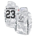 Punc NO.Saints #23 Julian Blackmon Player Arctic Camo Salute to Service Pullover Hoodies Limited Game Stitched Jerseys