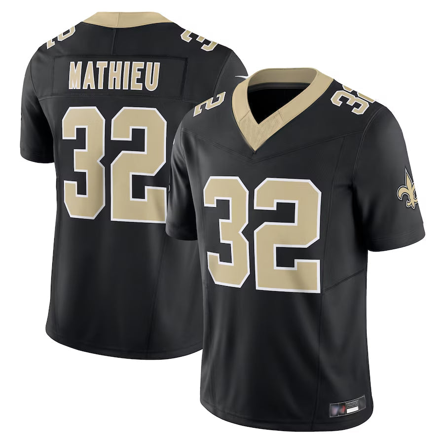 Punc NO.Saints #32 Tyrann Mathieu Player Black Vapor F.U.S.E. Limited Stitched Jerseys