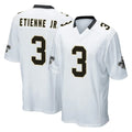 Punc NO.Saints #3 Travis Etienne Jr. Player White Home Game Stitched Jerseys