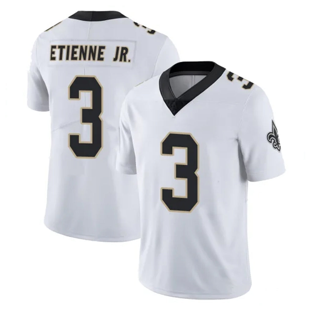 Punc NO.Saints #3 Travis Etienne Jr. Player White Limited Vapor Untouchable Home Game Stitched Jerseys