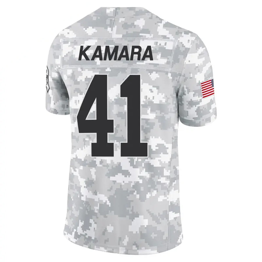 Punc NO.Saints #41 Alvin Kamara Player Arctic Camo Salute to Service Limited Stitched Jerseys
