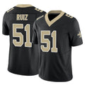 Punc NO.Saints #51 Cesar Ruiz Player Black Limited Vapor F.U.S.E. Home Game Stitched Jerseys