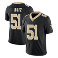 Punc NO.Saints #51 Cesar Ruiz Player Black Limited Vapor Untouchable Home Game Stitched Jerseys