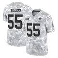 Punc NO.Saints #55 Kaden Elliss Player Arctic Camo Salute To Service Limited Game Stitched Jerseys