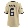 Punc NO.Saints #6 Tyler Shough Gold Alternate Game Player Stitched Jerseys