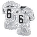 Punc NO.Saints #6 Tyler Shough Player Arctic Camo Salute To Service Limited Game Stitched Jerseys