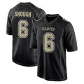 Punc NO.Saints #6 Tyler Shough Player Black Carbon Fashion Home Game Stitched Jerseys