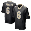 Punc NO.Saints #6 Tyler Shough Player Black Home Game Stitched Jerseys