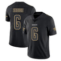 Punc NO.Saints #6 Tyler Shough Player Black Impact Limited Home Game Stitched Jerseys