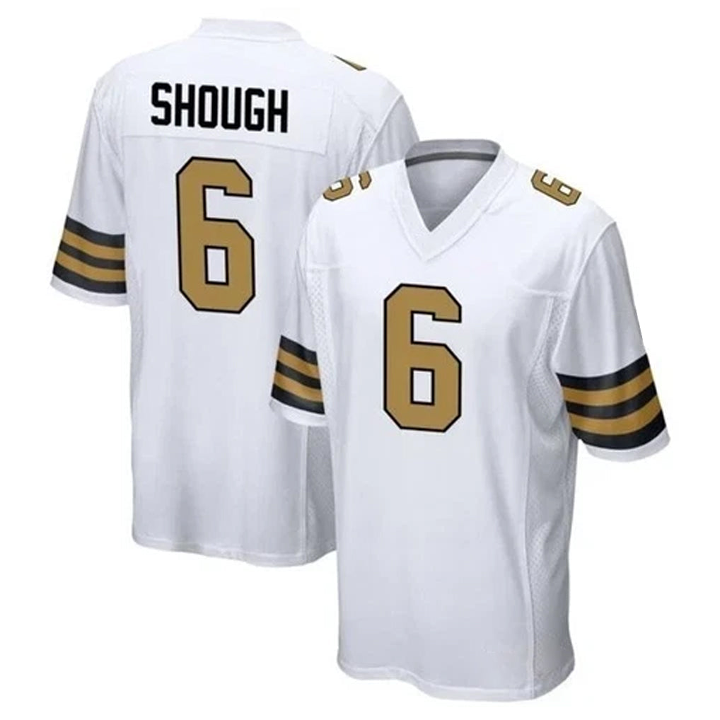 Punc NO.Saints #6 Tyler Shough Player White Alternate Home Game Stitched Jerseys