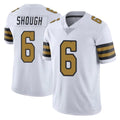 Punc NO.Saints #6 Tyler Shough Player White Limited Color Rush Home Game Stitched Jerseys