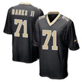 Punc NO.Saints #71 Kelvin Banks Jr. Player Black Home Game Stitched Jerseys