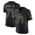 Punc NO.Saints #71 Kelvin Banks Jr. Player Black Impact Limited Home Game Stitched Jerseys