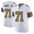 Punc NO.Saints #71 Kelvin Banks Jr. Player White Limited Color Rush Home Game Stitched Jerseys