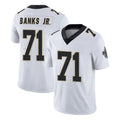 Punc NO.Saints #71 Kelvin Banks Jr. Player White Limited Vapor Untouchable Home Game Stitched Jerseys