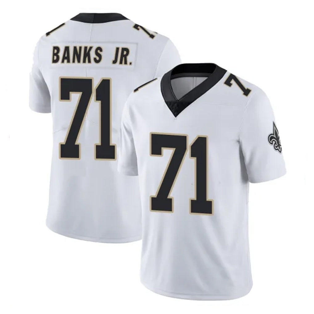 Punc NO.Saints #71 Kelvin Banks Jr. Player White Limited Vapor Untouchable Home Game Stitched Jerseys