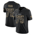 Punc NO.Saints #75 Taliese Fuaga Player Black Impact Limited Home Game Stitched Jerseys