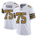 Punc NO.Saints #75 Taliese Fuaga Player White Limited Color Rush Home Game Stitched Jerseys