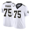 Punc NO.Saints #75 Taliese Fuaga Player White Limited Vapor F.U.S.E. Home Game Stitched Jerseys