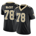 Punc NO.Saints #78 Erik McCoy Player Black Limited Vapor F.U.S.E. Home Game Stitched Jerseys