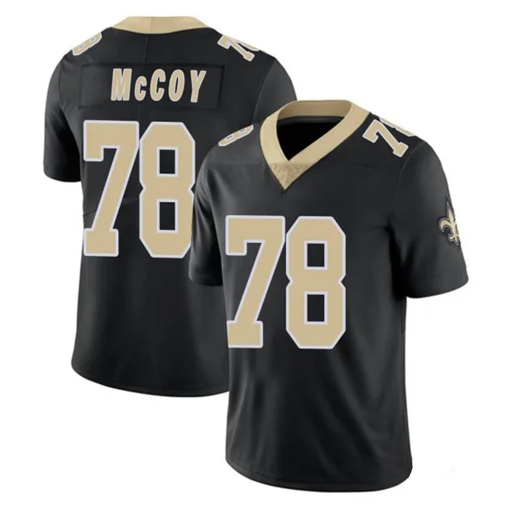 Punc NO.Saints #78 Erik McCoy Player Black Limited Vapor Untouchable Home Game Stitched Jerseys