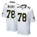 Punc NO.Saints #78 Erik McCoy Player White Home Game Stitched Jerseys