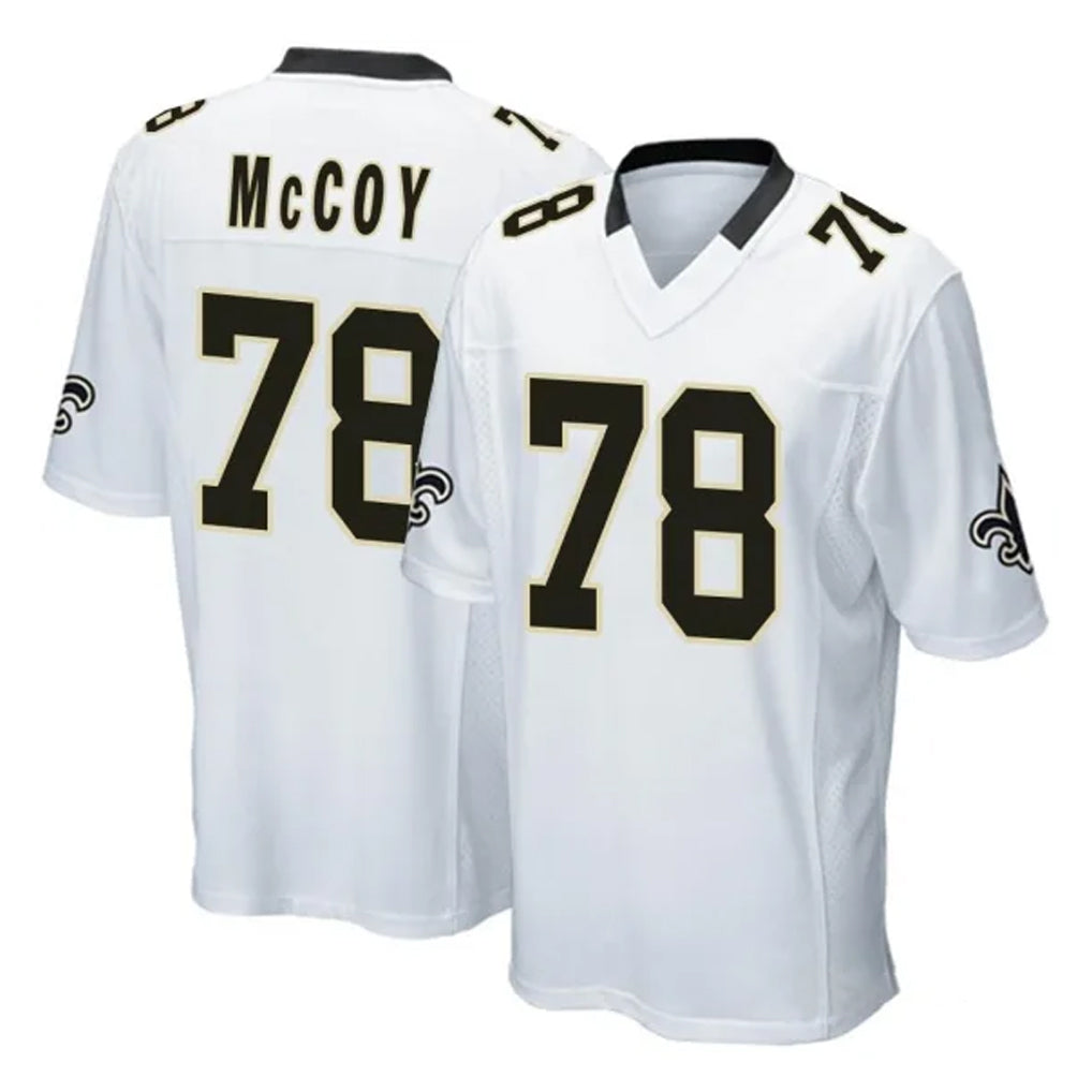 Punc NO.Saints #78 Erik McCoy Player White Home Game Stitched Jerseys