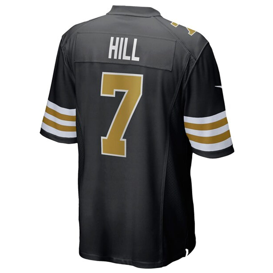 Punc NO.Saints #7 Taysom Hill Player Black Alternate Game Stitched Jerseys