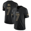 Punc NO.Saints #7 Taysom Hill Player Limited Black Impact Stitched Jerseys