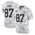 Punc NO.Saints #87 Noah Fant Player Arctic Camo Salute To Service Limited Game Stitched Jerseys