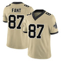 Punc NO.Saints #87 Noah Fant Player Gold Limited Vapor F.U.S.E. Home Game Stitched Jerseys