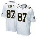Punc NO.Saints #87 Noah Fant Player White Home Game Stitched Jerseys