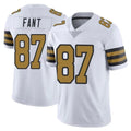 Punc NO.Saints #87 Noah Fant Player White Limited Color Rush Home Game Stitched Jerseys