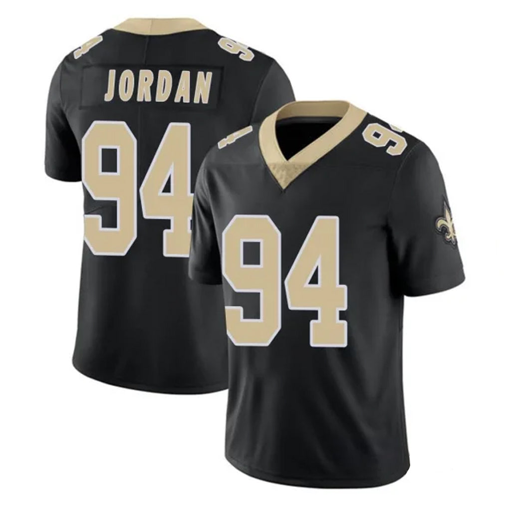 Punc NO.Saints #94 Cameron Jordan Player Black Limited Vapor Untouchable Home Game Stitched Jerseys