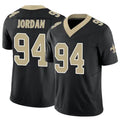 Punc NO.Saints #94 Cameron Jordan Player Black Vapor F.U.S.E. Limited Stitched Jerseys