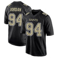 Punc NO.Saints #94 Cameron Jordan Player Carbon Black Fashion Game Stitched Jerseys
