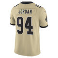 Punc NO.Saints #94 Cameron Jordan Player Gold Alternate Vapor F.U.S.E. Limited Stitched Jerseys