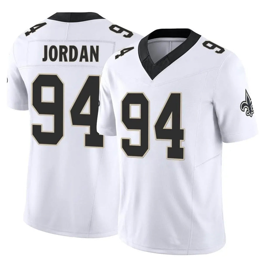 Punc NO.Saints #94 Cameron Jordan Player White Vapor F.U.S.E. Limited Stitched Jerseys
