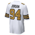 Punc NO.Saints #94 Cameron Jordan White Alternate Game Stitched American Stitched Jersey
