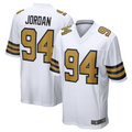 Punc NO.Saints #94 Cameron Jordan White Alternate Game Stitched American Stitched Jerseys