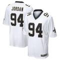 Punc NO.Saints #94 Cameron Jordan White Game Stitched American Stitched Jerseys