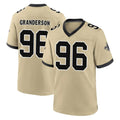 Punc NO.Saints #96 Carl Granderson Player Gold Home Game Stitched Jerseys