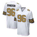 Punc NO.Saints #96 Carl Granderson Player White Alternate Home Game Stitched Jerseys