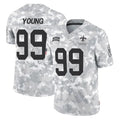 Punc NO.Saints #99 Chase Young Player Arctic Camo Salute To Service Limited Game Stitched Jerseys