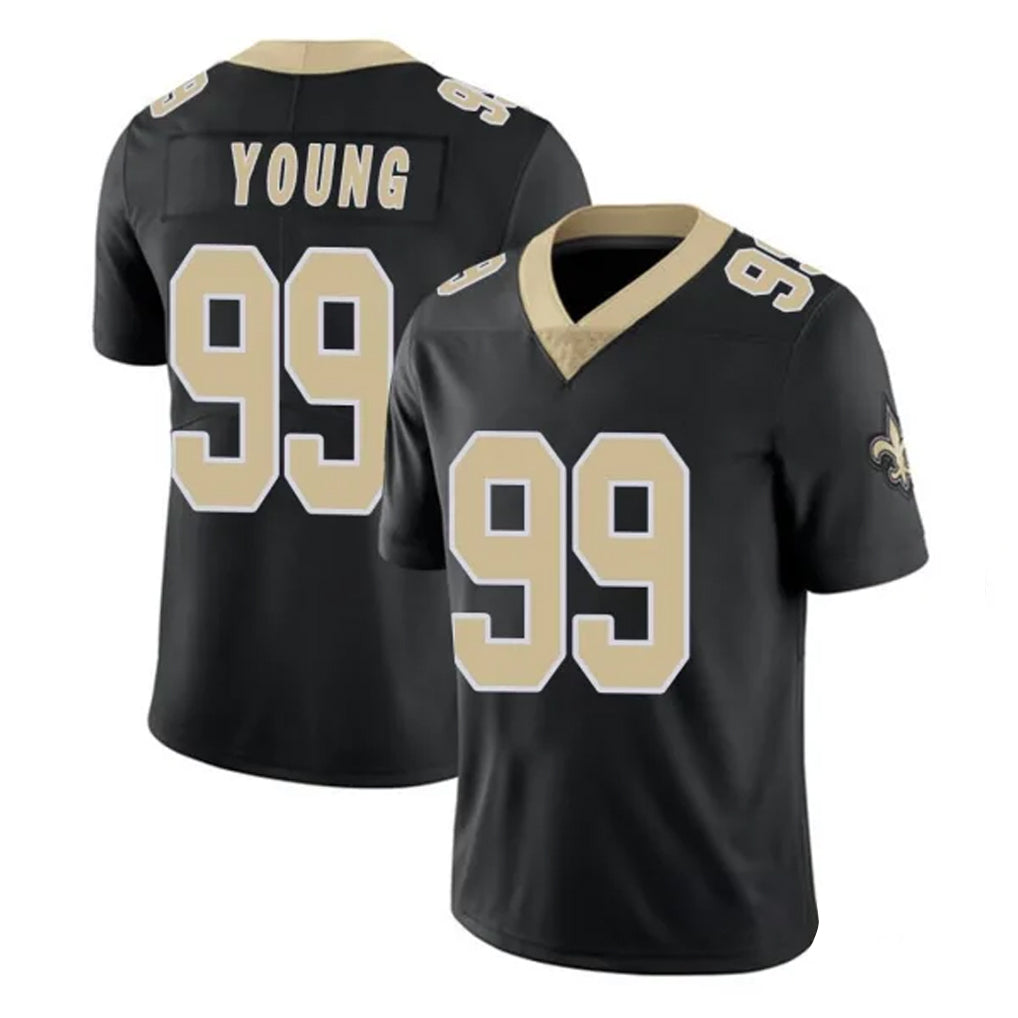 Punc NO.Saints #99 Chase Young Player Black Limited Vapor Untouchable Home Game Stitched Jerseys