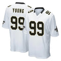 Punc NO.Saints #99 Chase Young Player White Home Game Stitched Jerseys