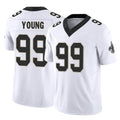 Punc NO.Saints #99 Chase Young Player White Limited Vapor F.U.S.E. Home Game Stitched Jerseys