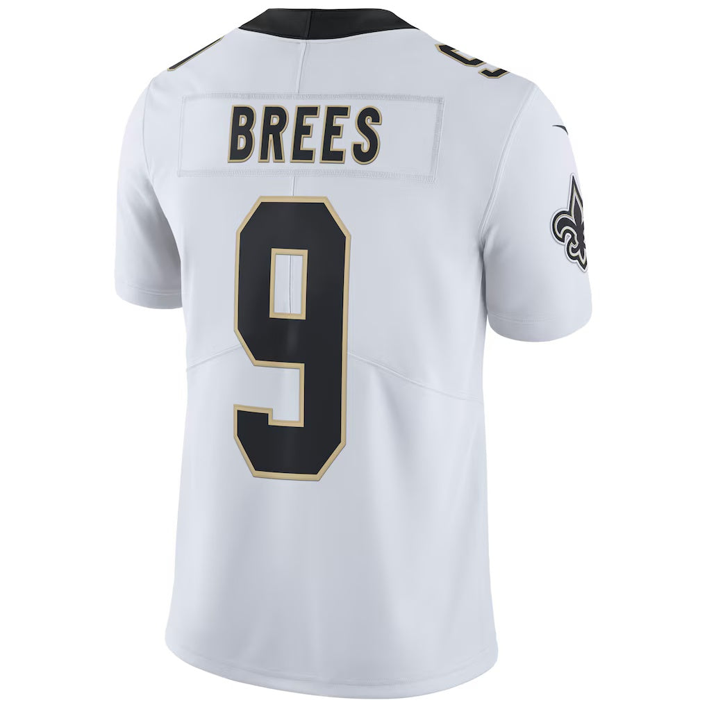 Punc NO.Saints #9 Drew Brees White Vapor Untouchable Limited Player Stitched Jerseys