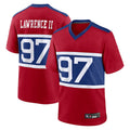 Punc NY.Giants Secondary Throwback Alternate Jerseys - Red - #97 Dexter Lawrence II Player